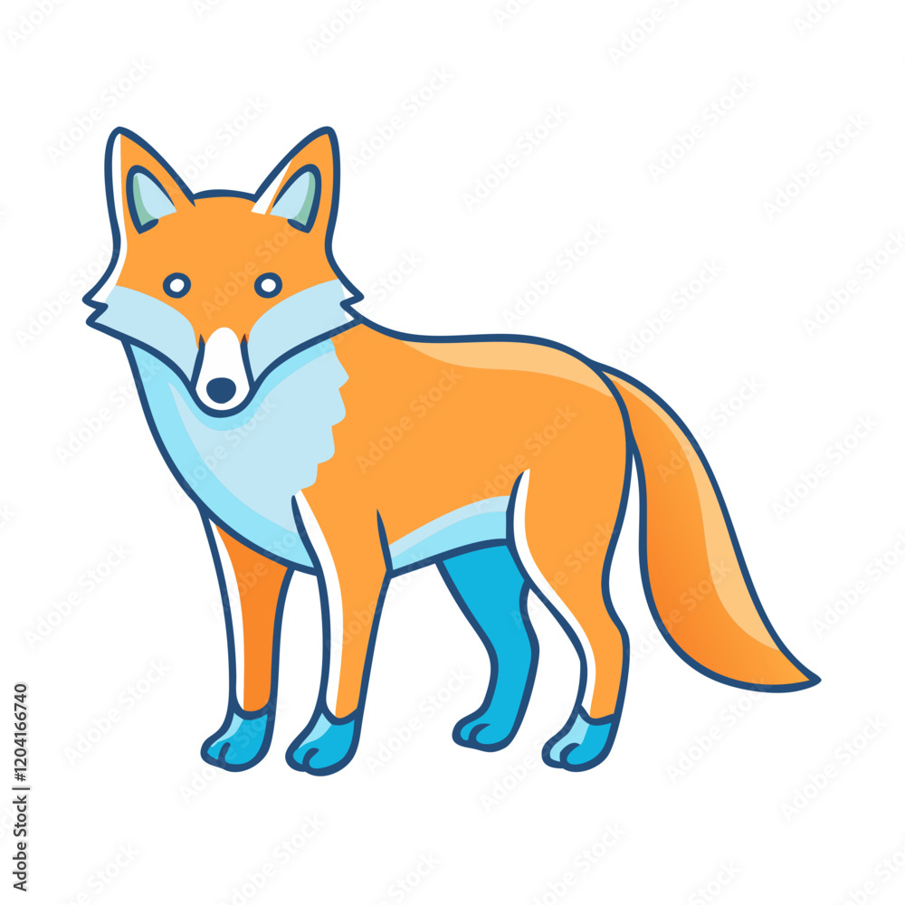 fox icon, fox vector illustration-simple illustration of fox, perfect for fox logos and icons fox icon, fox vector illustration-simple illustration of fox, perfect for fox logos and icons
