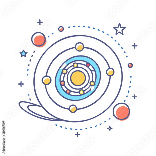 galactic core icon, galactic core vector illustration-simple illustration of galactic core, perfect for galactic core logos and icons