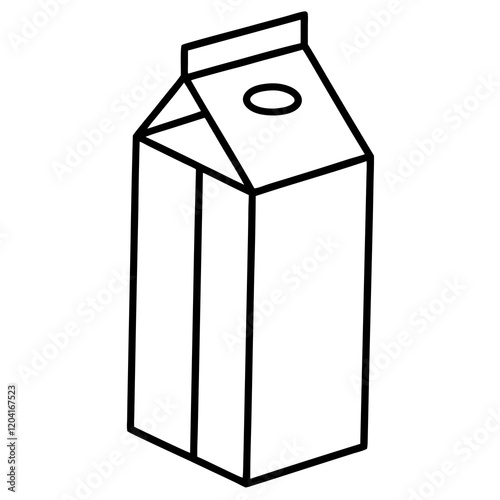 Minimalist Milk Carton Vector Design