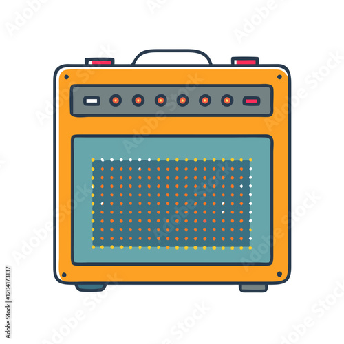 guitar amp icon, guitar amp vector illustration-simple illustration of guitar amp, perfect for guitar amp logos and icons
