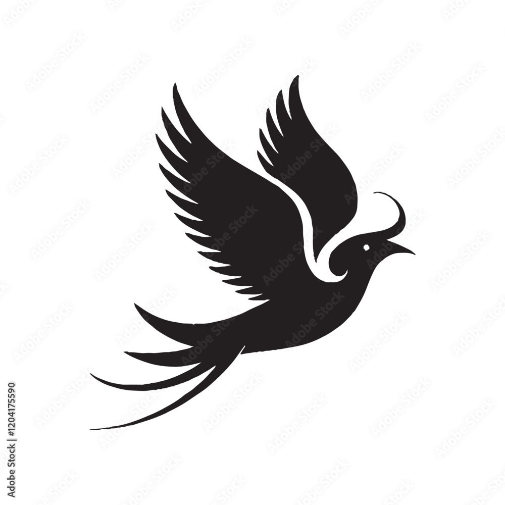 Obraz premium Birds silhouette vector image