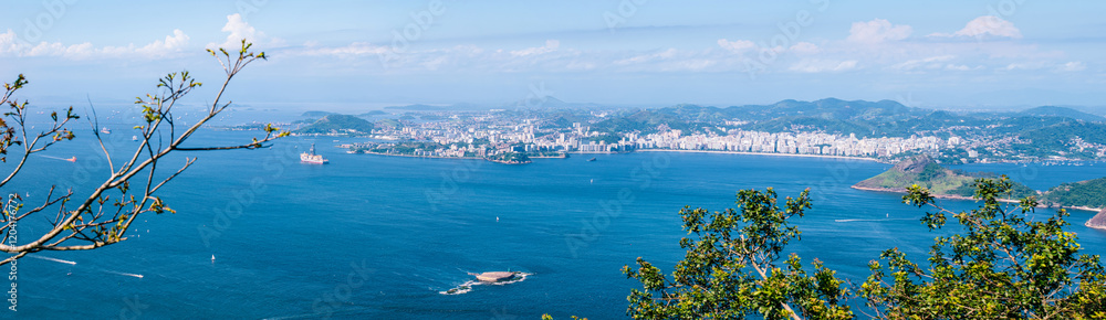 Fototapeta premium Panorama of the famous bay of Rio de Janeiro