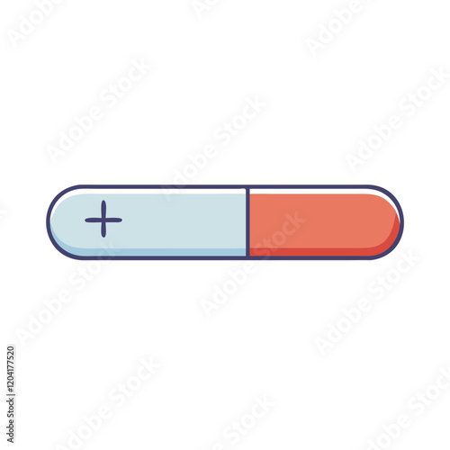 health bar icon, health bar vector illustration-simple illustration of health bar, perfect for health bar logos and icons