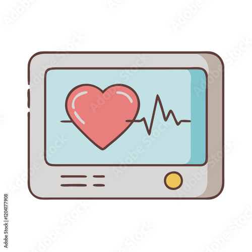 heart rate monitor icon, heart rate monitor vector illustration-simple illustration of heart rate monitor, perfect for heart rate monitor logos and icons