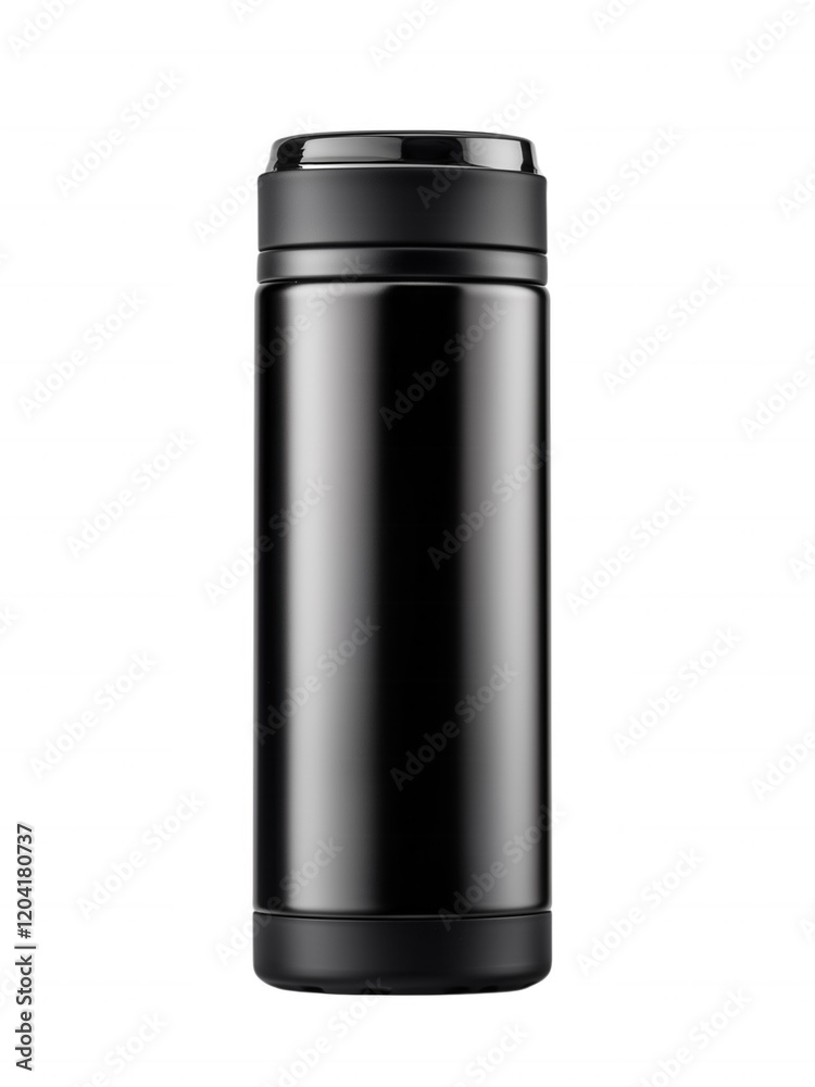 Sleek Black Thermal Water Bottle for Hot and Cold Beverages Sleek Black Thermal Water Bottle for Hot and Cold Beverages