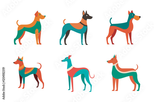 Cute Dog Illustration Bundle  perfect for pet-themed designs, greeting cards, children's projects, and creative artwork.