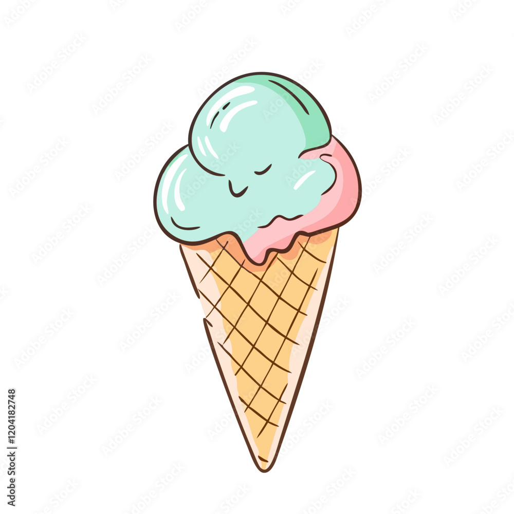 ice cream cone icon, ice cream cone vector illustration-simple illustration of ice cream cone, perfect for ice cream cone logos and icons ice cream cone icon, ice cream cone vector illustration-simple illustration of ice cream cone, perfect for ice cream cone logos and icons