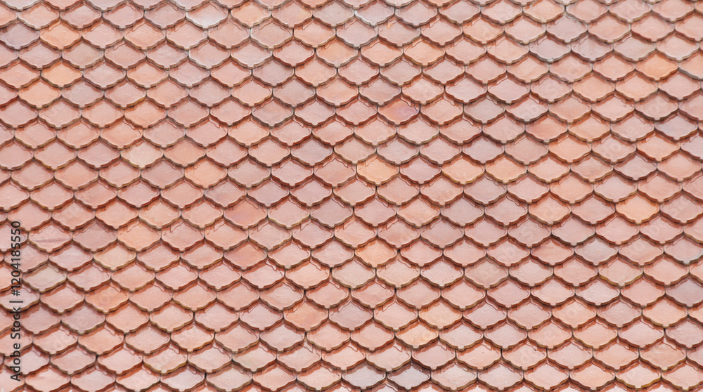 Seamless pattern of brown tiles on rooftop. Seamless pattern of brown tiles on rooftop.