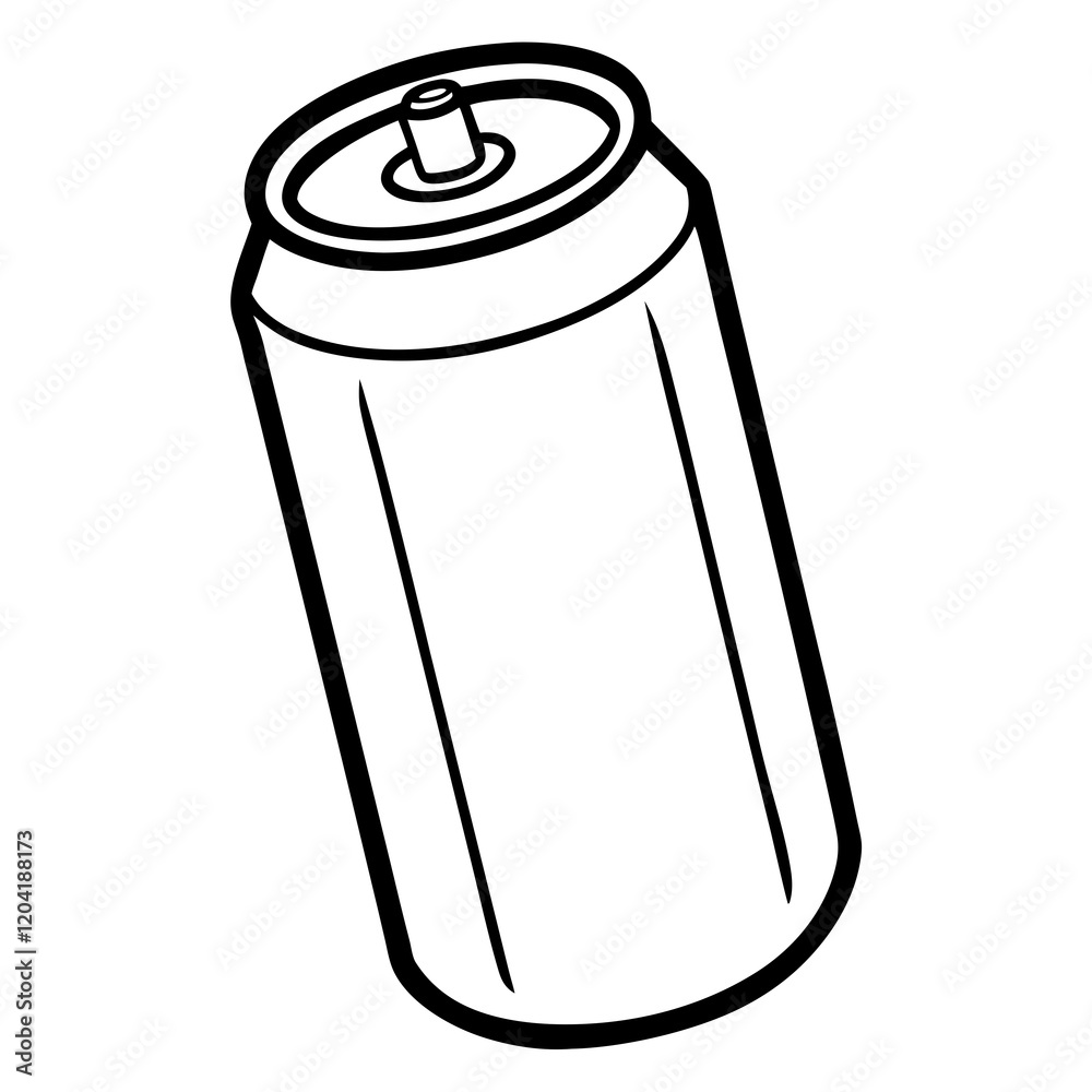 Minimalist Soda Can Line Art Design Minimalist Soda Can Line Art Design