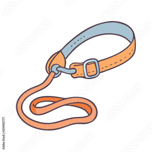 leash icon, leash vector illustration-simple illustration of leash, perfect for leash logos and icons