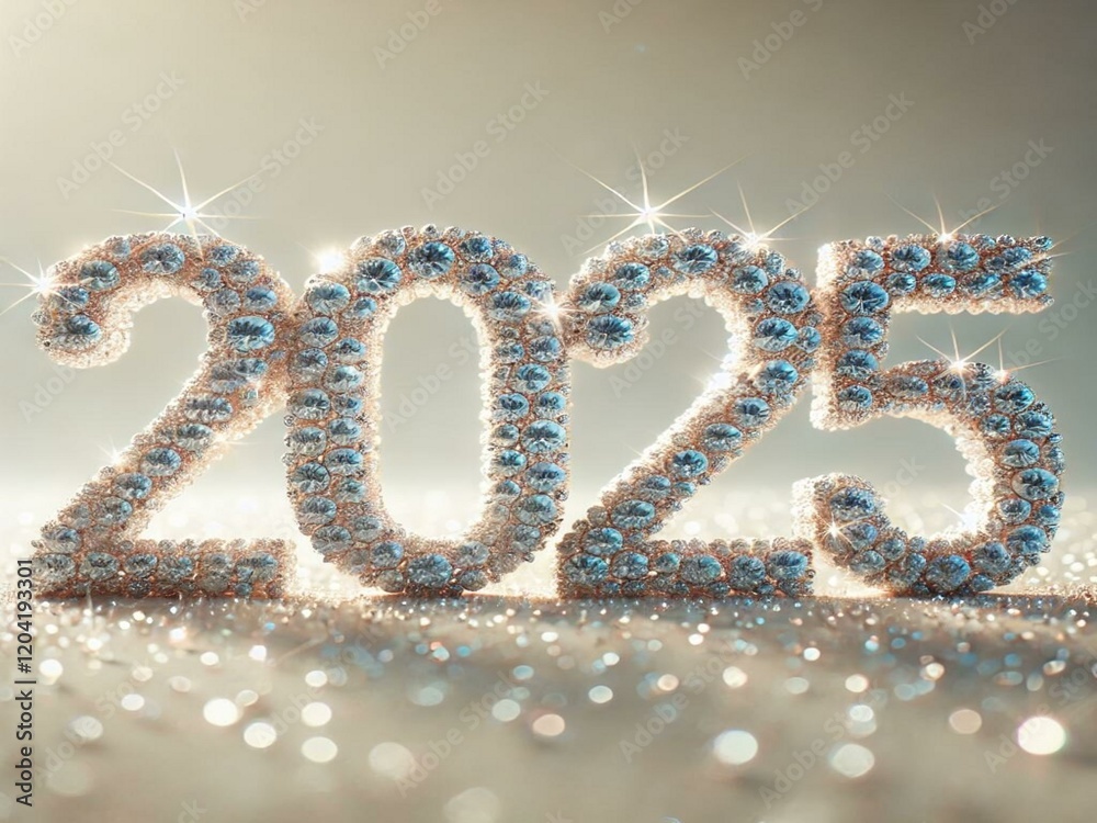AI-Designed Elegance of 2025: A Brilliant Display of Gem-Encrusted Numbers Radiating Light and Luxury Beyond Reality AI-Designed Elegance of 2025: A Brilliant Display of Gem-Encrusted Numbers Radiating Light and Luxury Beyond Reality