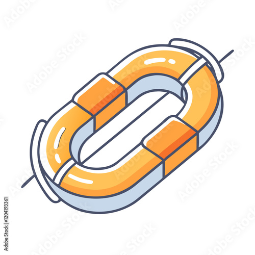 life raft icon, life raft vector illustration-simple illustration of life raft, perfect for life raft logos and icons