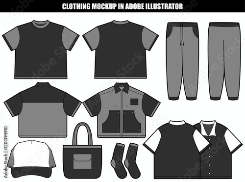 clothing mockup template aesthetic 