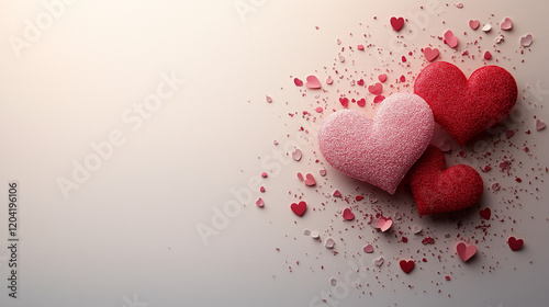 Happy valentines day decorative card design.