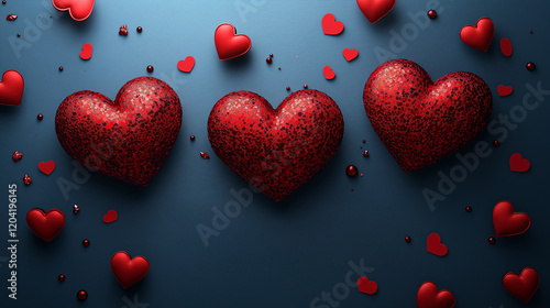 Happy valentines day decorative card design.