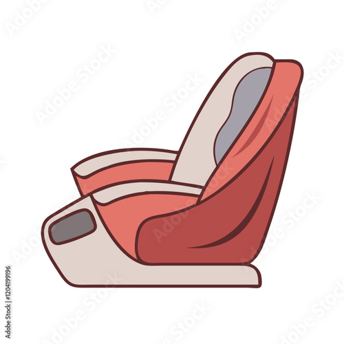 massage chair icon, massage chair vector illustration-simple illustration of massage chair, perfect for massage chair logos and icons