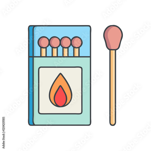 matches icon, matches vector illustration-simple illustration of matches, perfect for matches logos and icons