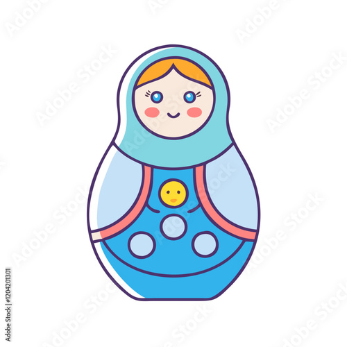 matryoshka doll russian icon, matryoshka doll russian vector illustration-simple illustration of matryoshka doll russian, perfect for matryoshka doll russian logos and icons