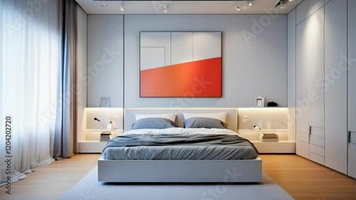 A modern bedroom