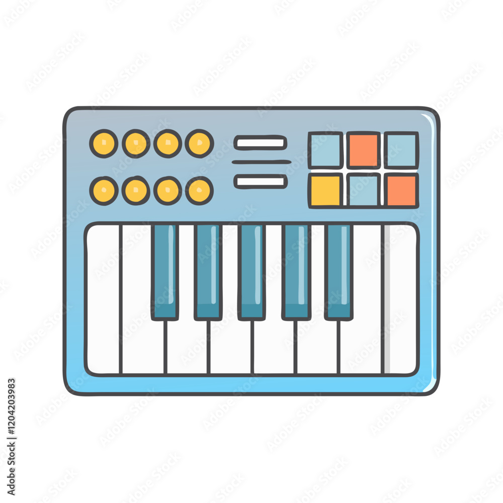 midi controller icon, midi controller vector illustration-simple illustration of midi controller, perfect for midi controller logos and icons midi controller icon, midi controller vector illustration-simple illustration of midi controller, perfect for midi controller logos and icons