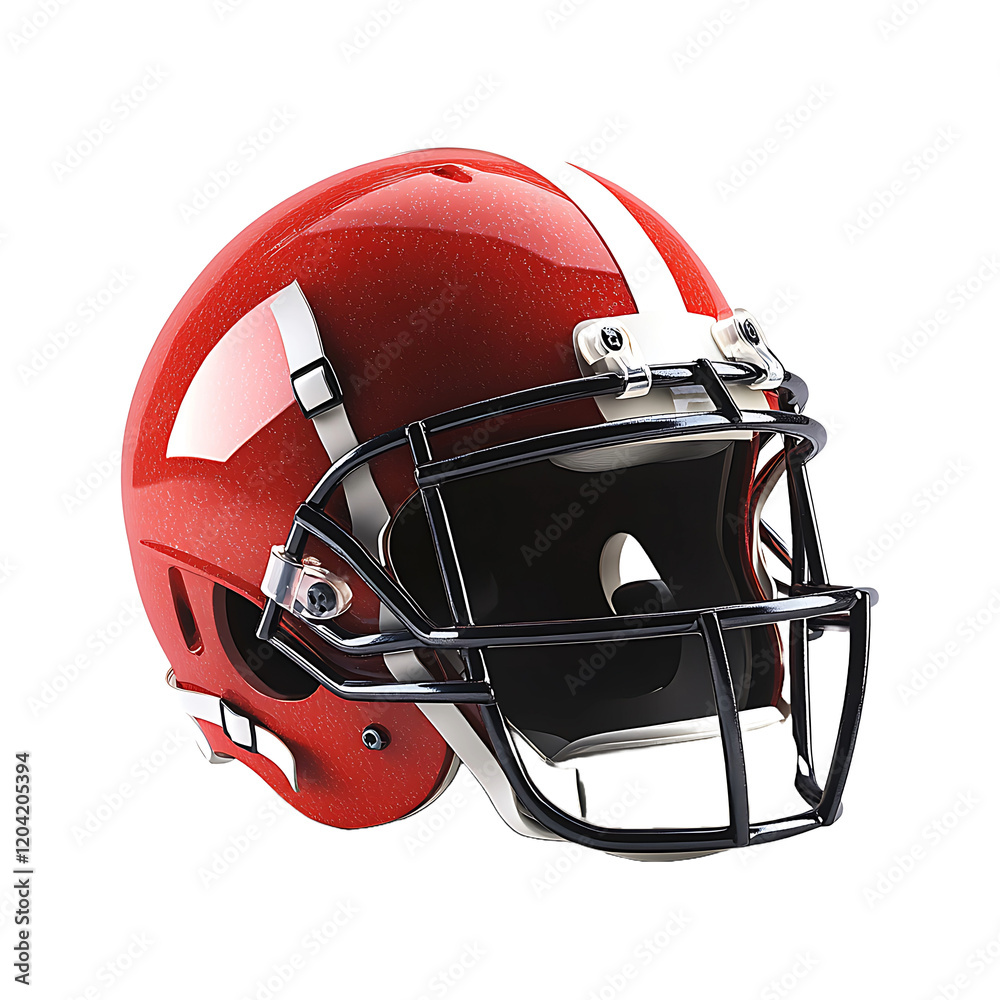 Fototapeta premium American paying helmet isolated on transparent background 