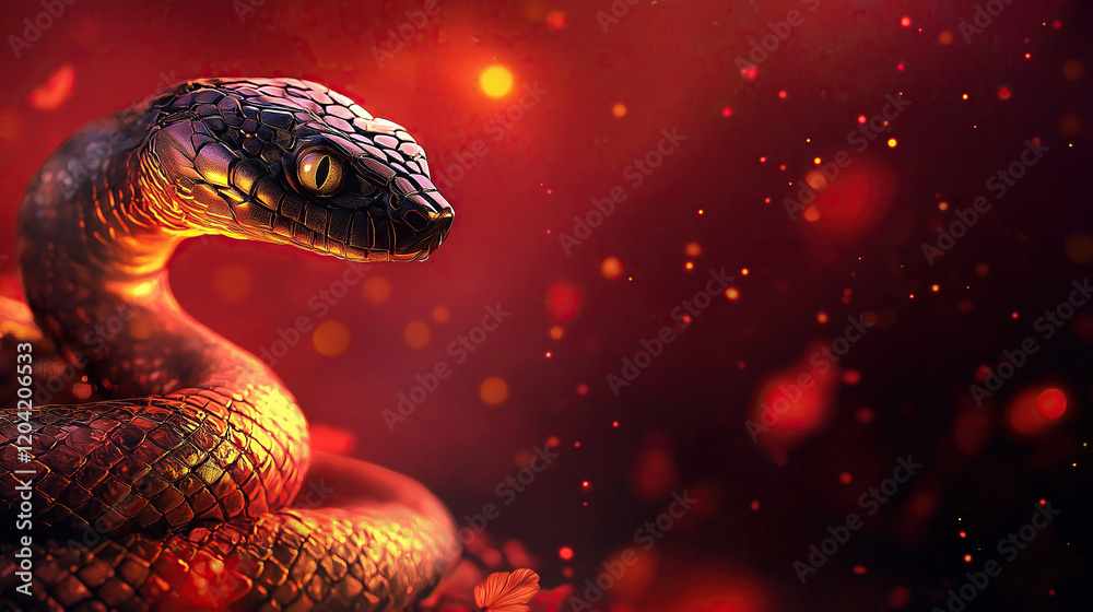 chinese new year concept - year of the snake chinese new year concept - year of the snake