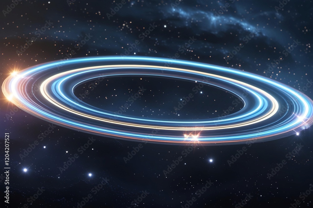 Fototapeta premium Space concentric rings