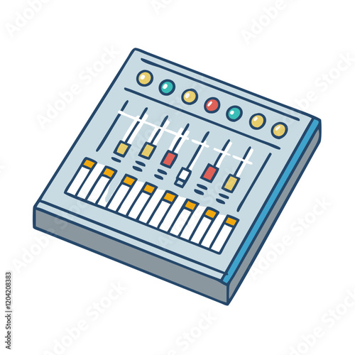 mixing console icon, mixing console vector illustration-simple illustration of mixing console, perfect for mixing console logos and icons