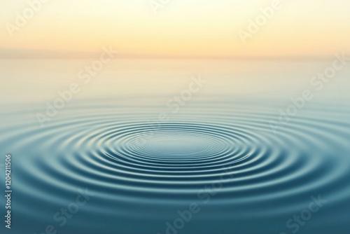 minimalist design featuring concentric circles fading into background symbolizing ripple effect of change