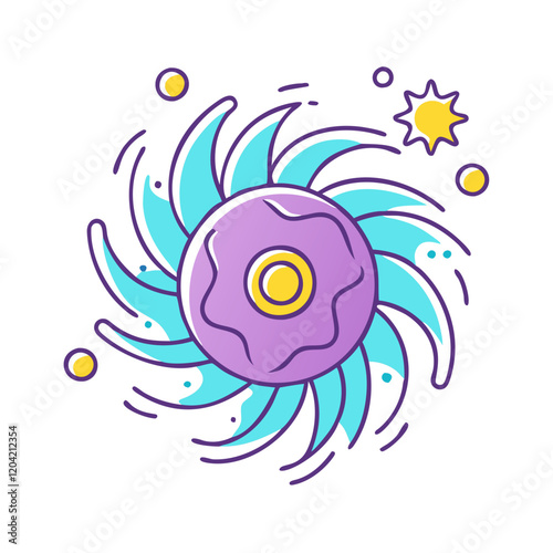 nebula icon, nebula vector illustration-simple illustration of nebula, perfect for nebula logos and icons
