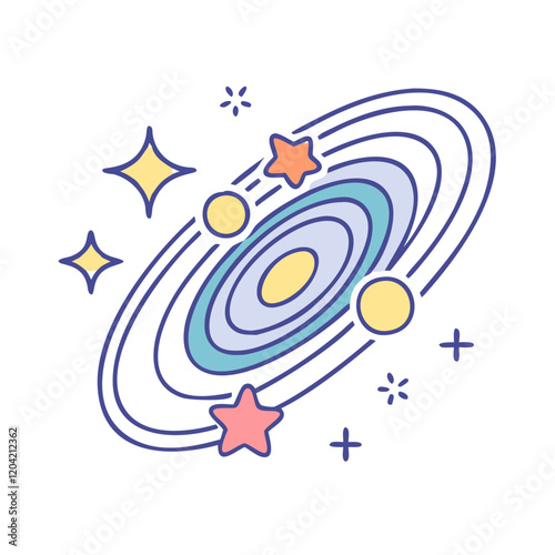 nebula icon, nebula vector illustration-simple illustration of nebula, perfect for nebula logos and icons