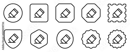 Editable eraser vector icon. Part of a big icon set family. Perfect for web and app interfaces, presentations, infographics, etc