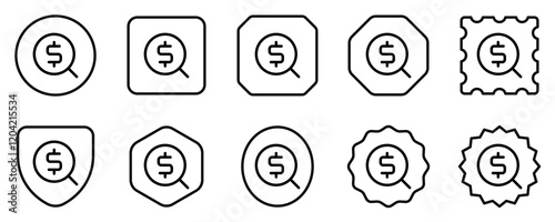 Editable money, profit seeking vector icon. Part of a big icon set family. Perfect for web and app interfaces, presentations, infographics, etc