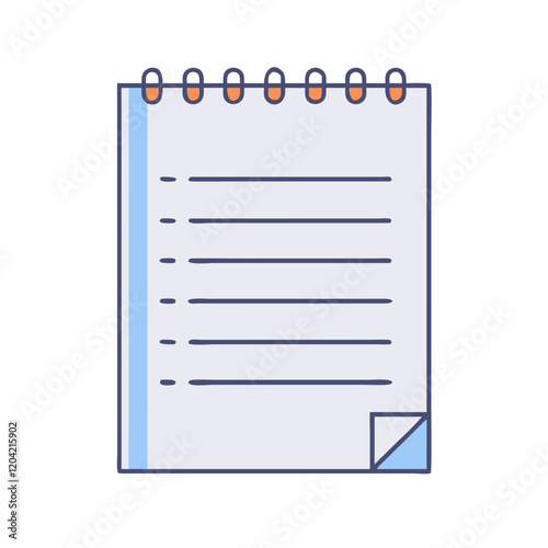 notepad icon, notepad vector illustration-simple illustration of notepad, perfect for notepad logos and icons
