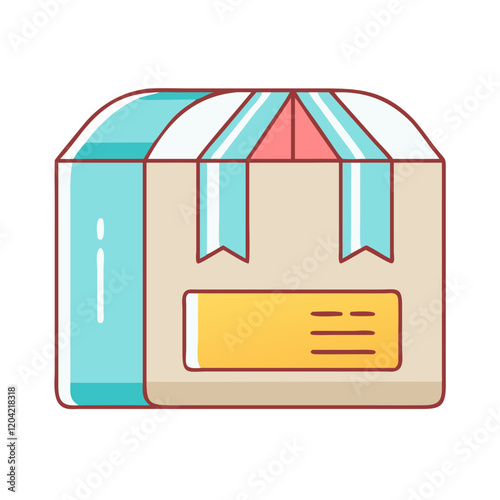 package icon, package vector illustration-simple illustration of package, perfect for package logos and icons