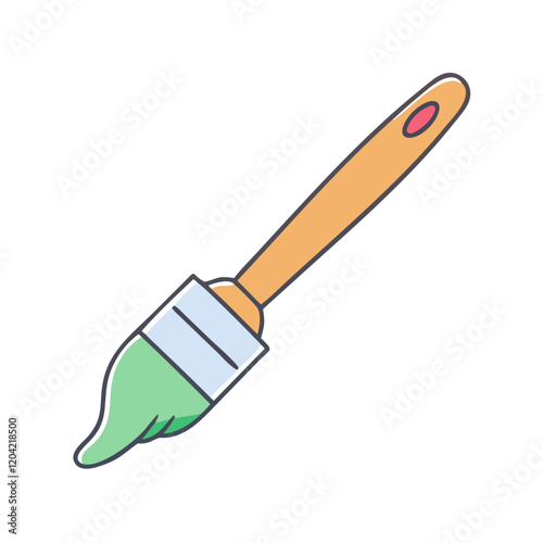 paintbrush icon, paintbrush vector illustration-simple illustration of paintbrush, perfect for paintbrush logos and icons