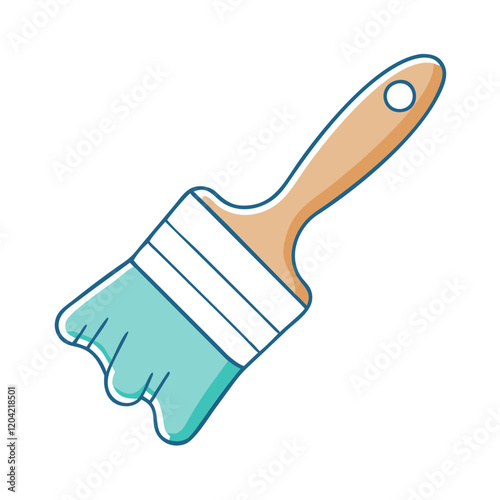 paint brush icon, paint brush vector illustration-simple illustration of paint brush, perfect for paint brush logos and icons