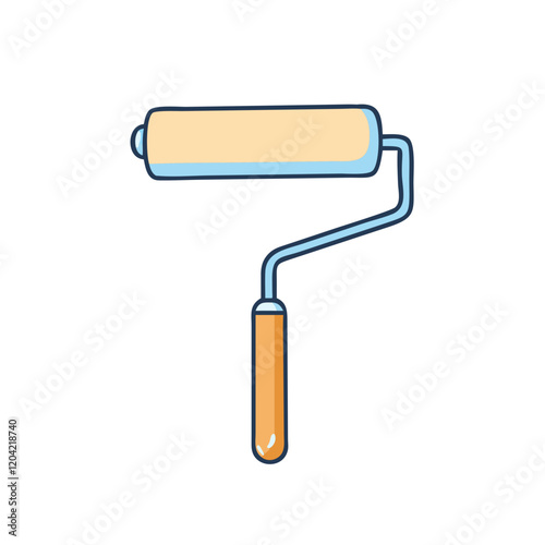 paint roller icon, paint roller vector illustration-simple illustration of paint roller, perfect for paint roller logos and icons