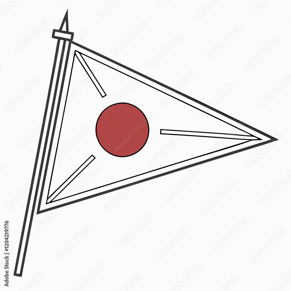 Japan Flag: Simplified and modern design with a red circle (sun) on a white background.
Japan Flag: Simplified and modern design with a red circle (sun) on a white background.