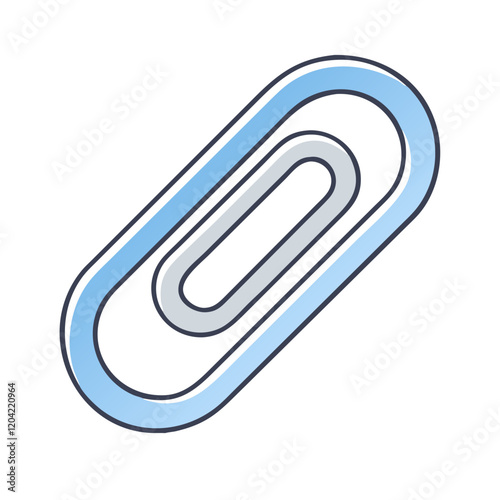 paperclip icon, paperclip vector illustration-simple illustration of paperclip, perfect for paperclip logos and icons