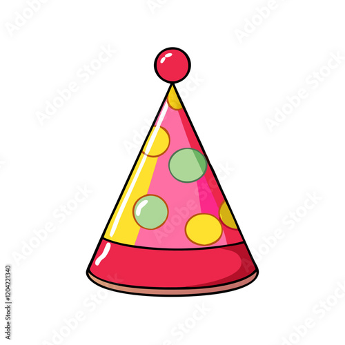 party hat icon, party hat vector illustration-simple illustration of party hat, perfect for party hat logos and icons