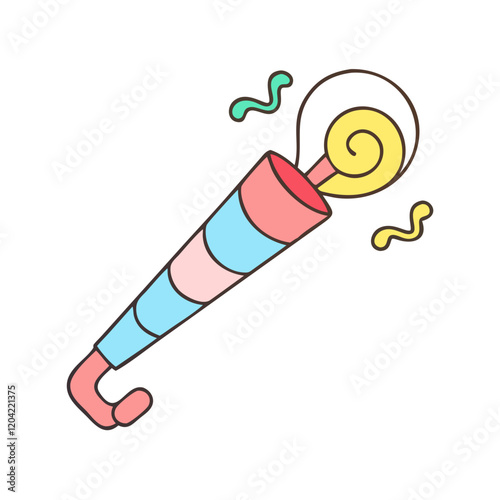 party horn icon, party horn vector illustration-simple illustration of party horn, perfect for party horn logos and icons