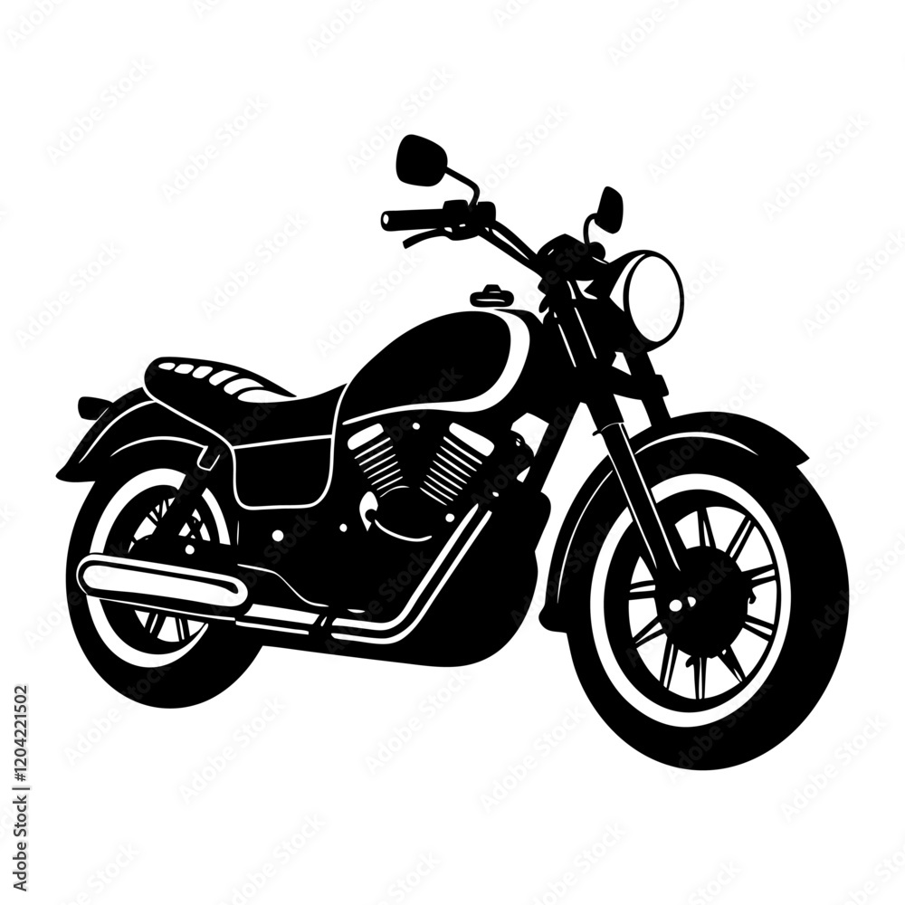 Obraz premium Motorcycle silhouette