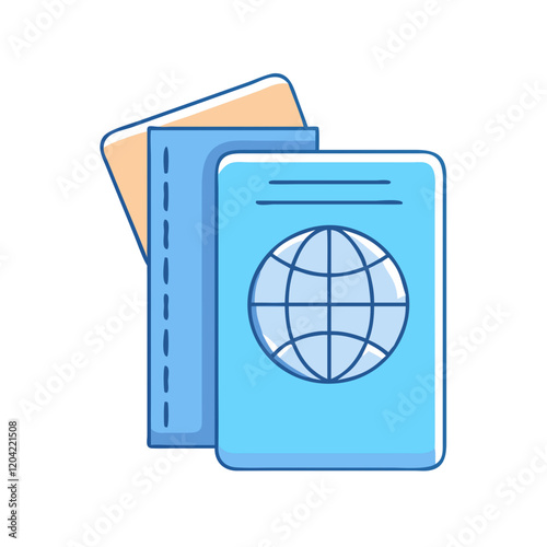 passport icon, passport vector illustration-simple illustration of passport, perfect for passport logos and icons