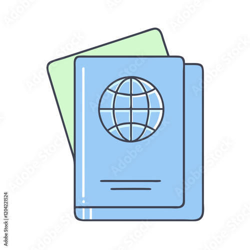 passport icon, passport vector illustration-simple illustration of passport, perfect for passport logos and icons