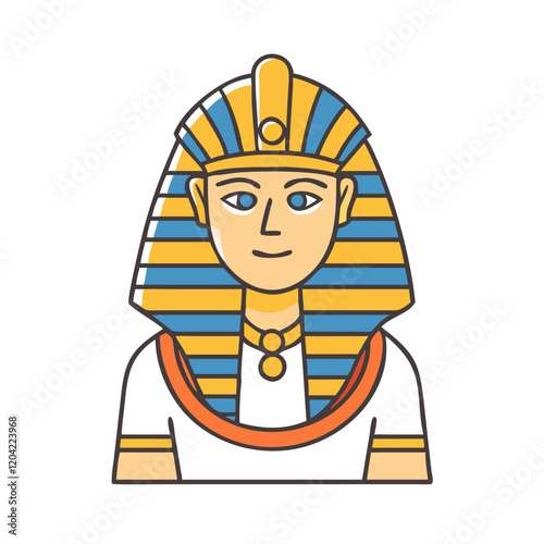 pharaoh icon, pharaoh vector illustration-simple illustration of pharaoh, perfect for pharaoh logos and icons