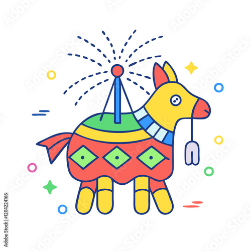 pi ata icon, pi ata vector illustration-simple illustration of pi ata, perfect for pi ata logos and icons