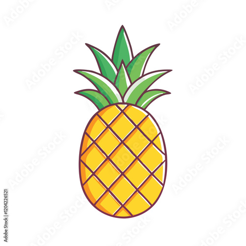 pineapple icon, pineapple vector illustration-simple illustration of pineapple, perfect for pineapple logos and icons