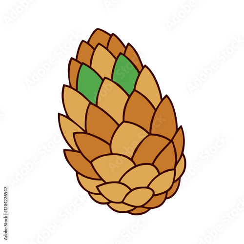 pine cone icon, pine cone vector illustration-simple illustration of pine cone, perfect for pine cone logos and icons