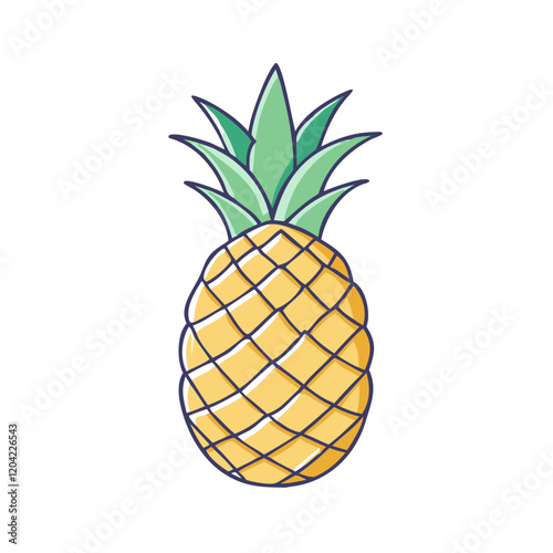 pineapple icon, pineapple vector illustration-simple illustration of pineapple, perfect for pineapple logos and icons